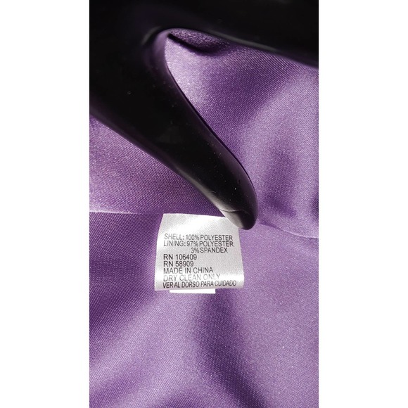 Gianni Bini  Sz 0 Purple and Coral Orange Embroidered Maxi Dress - Picture 9 of 9